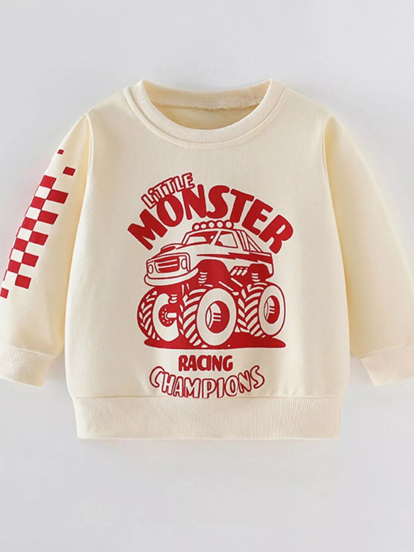 Toddler Boys Graphic Round Neck Sweatshirt
