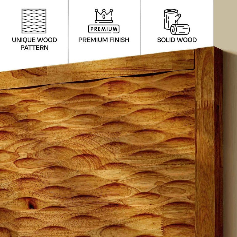 Acacia Elara Platform Bed Frame with Headboard - Stylish and Durable Design