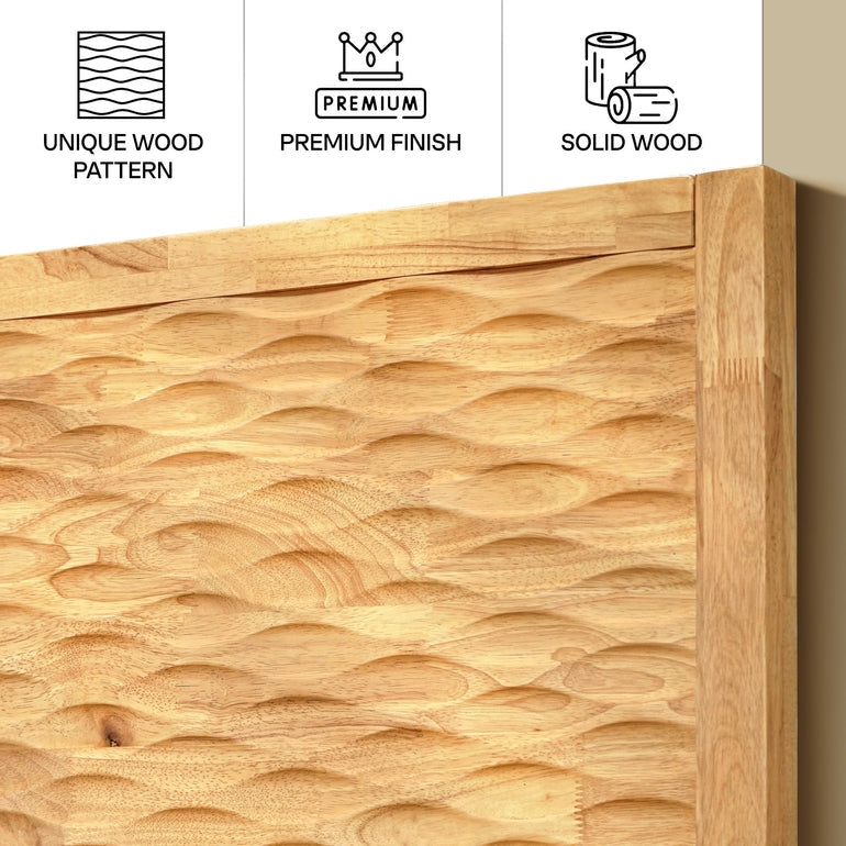 Acacia Elara Platform Bed Frame with Headboard - Stylish and Durable Design