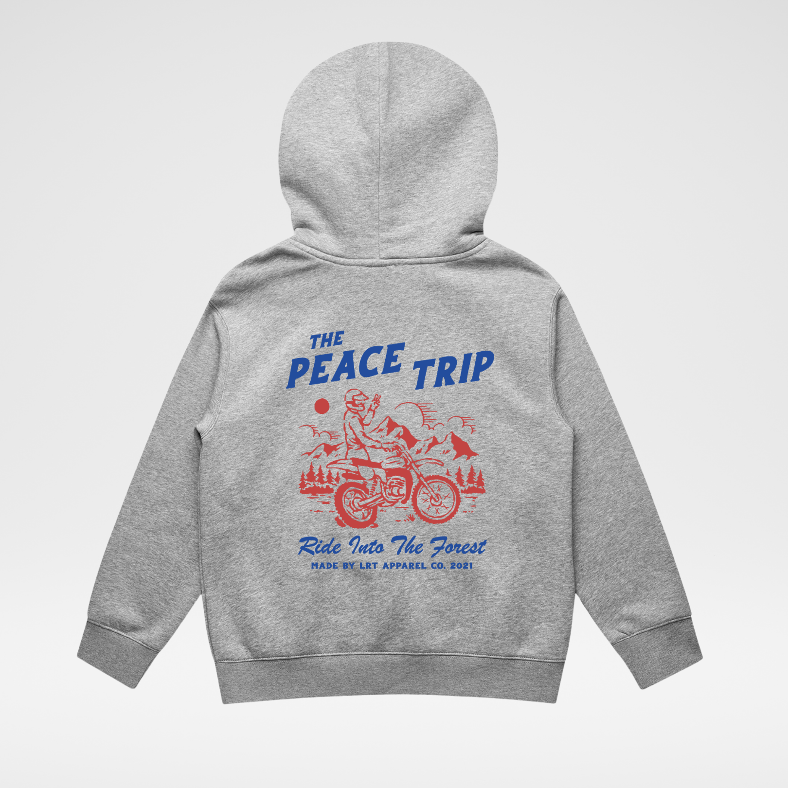 THE PEACE TRIP HOODIE - RECYCLED HEATHER GRAY