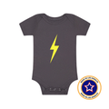 THE SPARK NEON YELLOW ONESIE - GREY