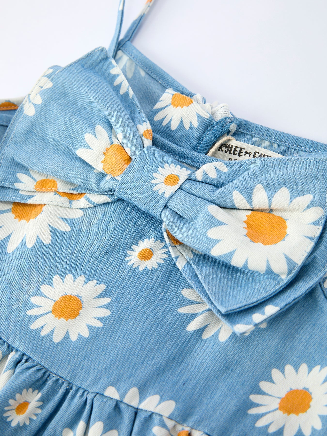 Spring Daisy Girls' Blue Dress