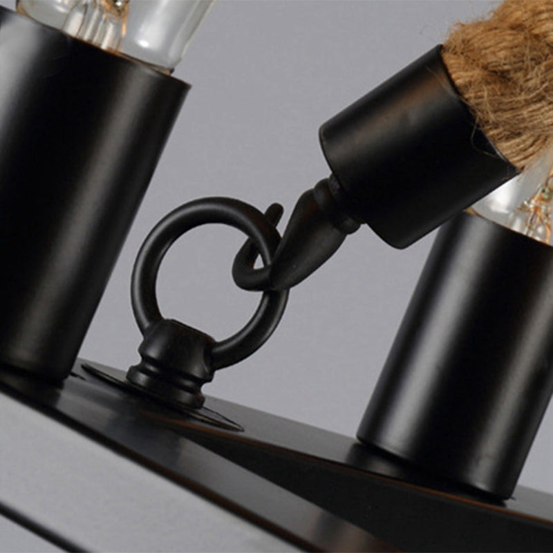 Amelia - Industrial Chandelier with 16 Rectangular Lights (Perfect for Cafes)