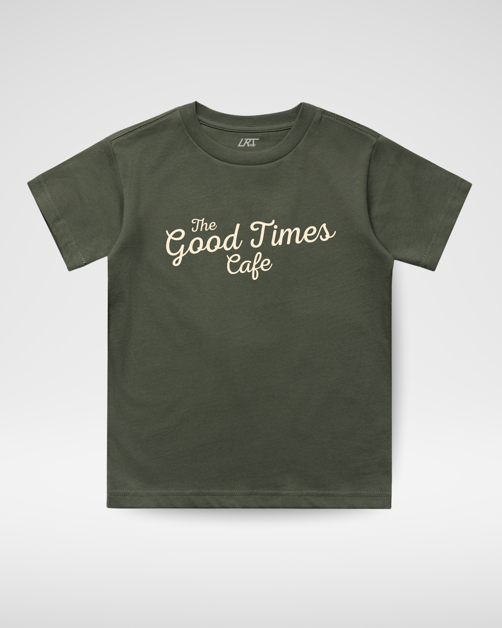 THE GOOD TIMES CAFE TEE - OLIVE