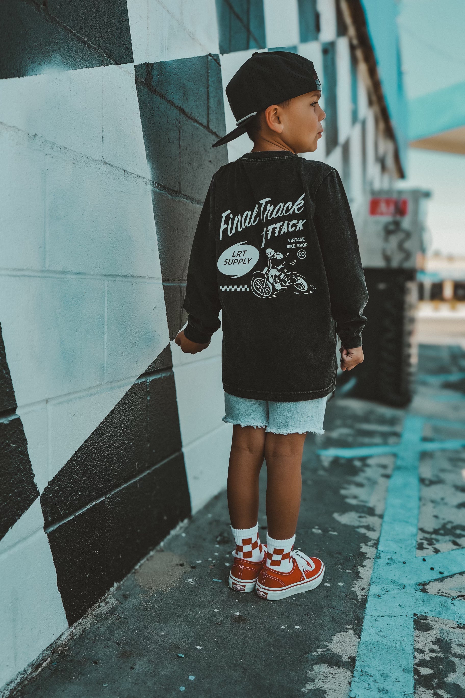 THE FINAL TRACK ATTACK LONG SLEEVE TEE - SOLID BLACK