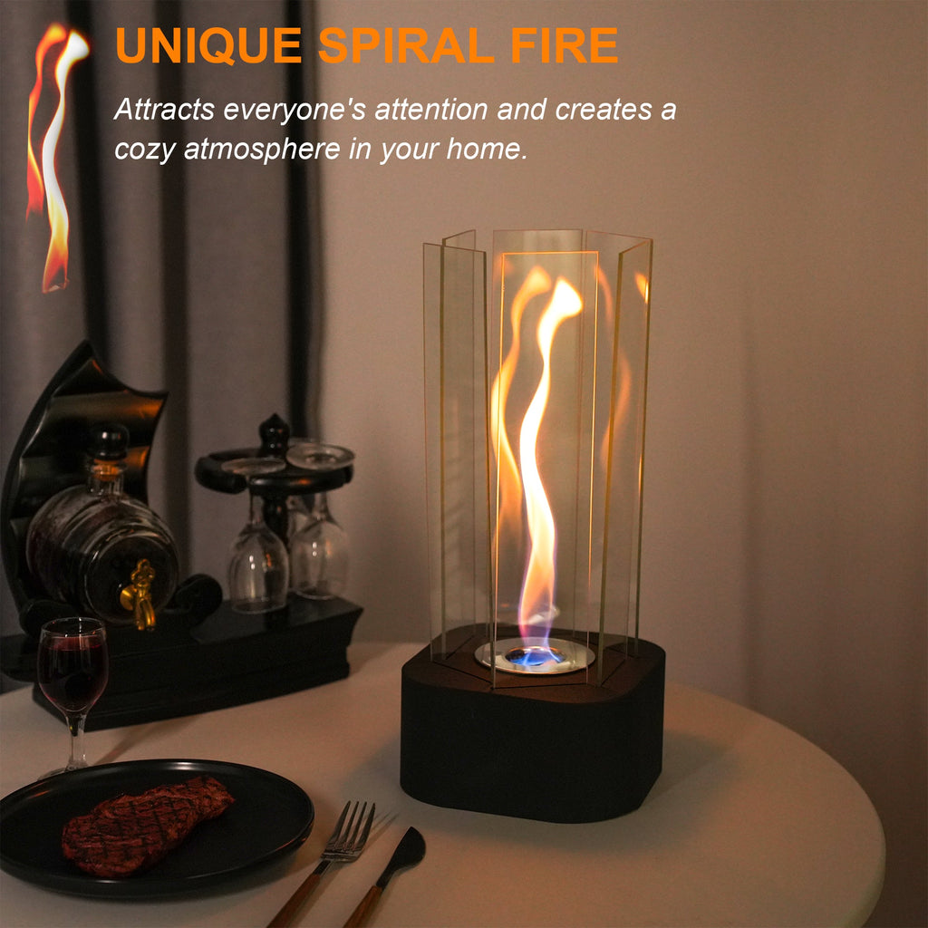 Hexagonal Clean-Burning Fuel Vented-Free Fireplace