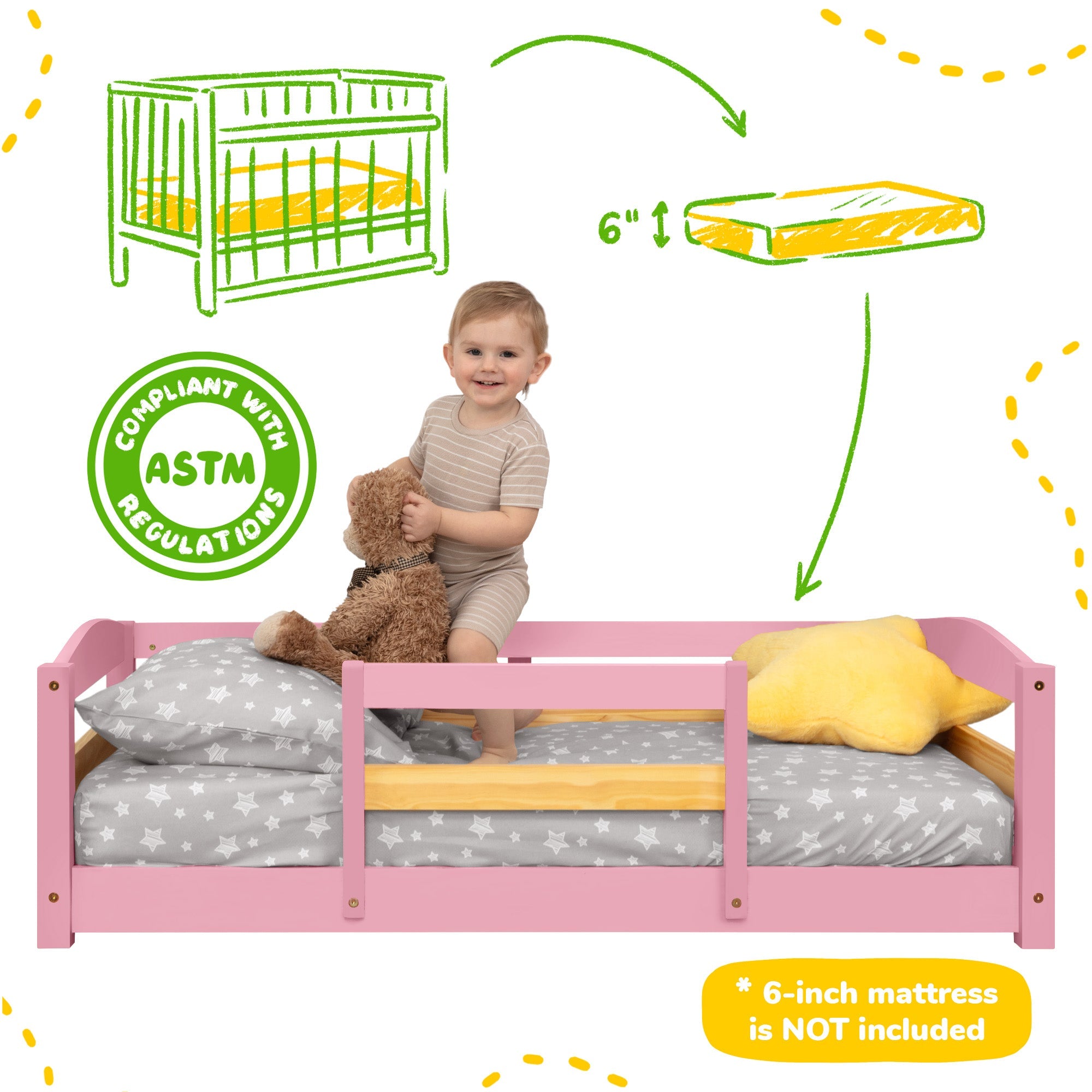 Floor Bed - Crib Size