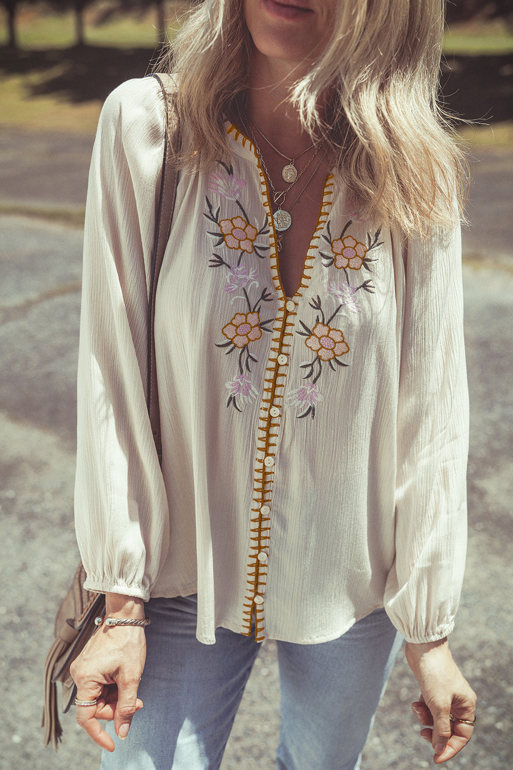 June Puff Sleeve Loose Shirt