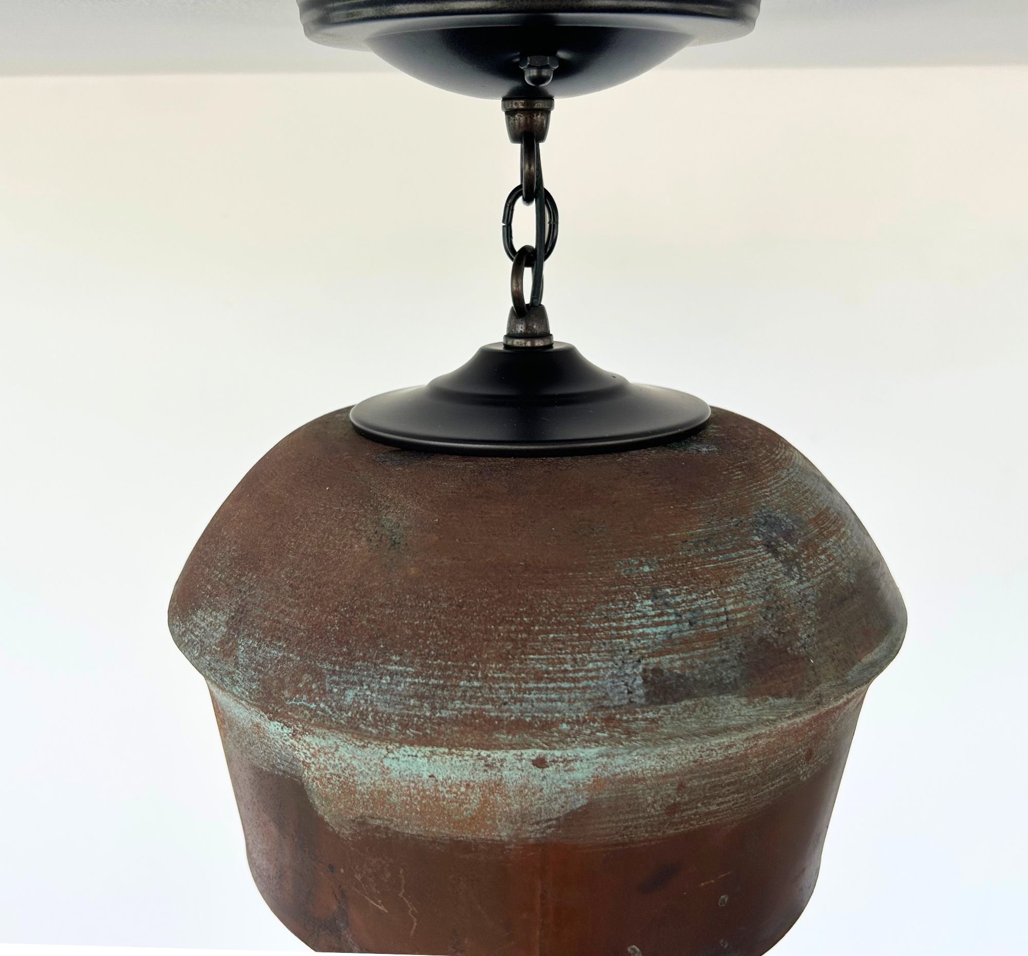 HANDCRAFTED Copper Pendant Light Fixture With Chain