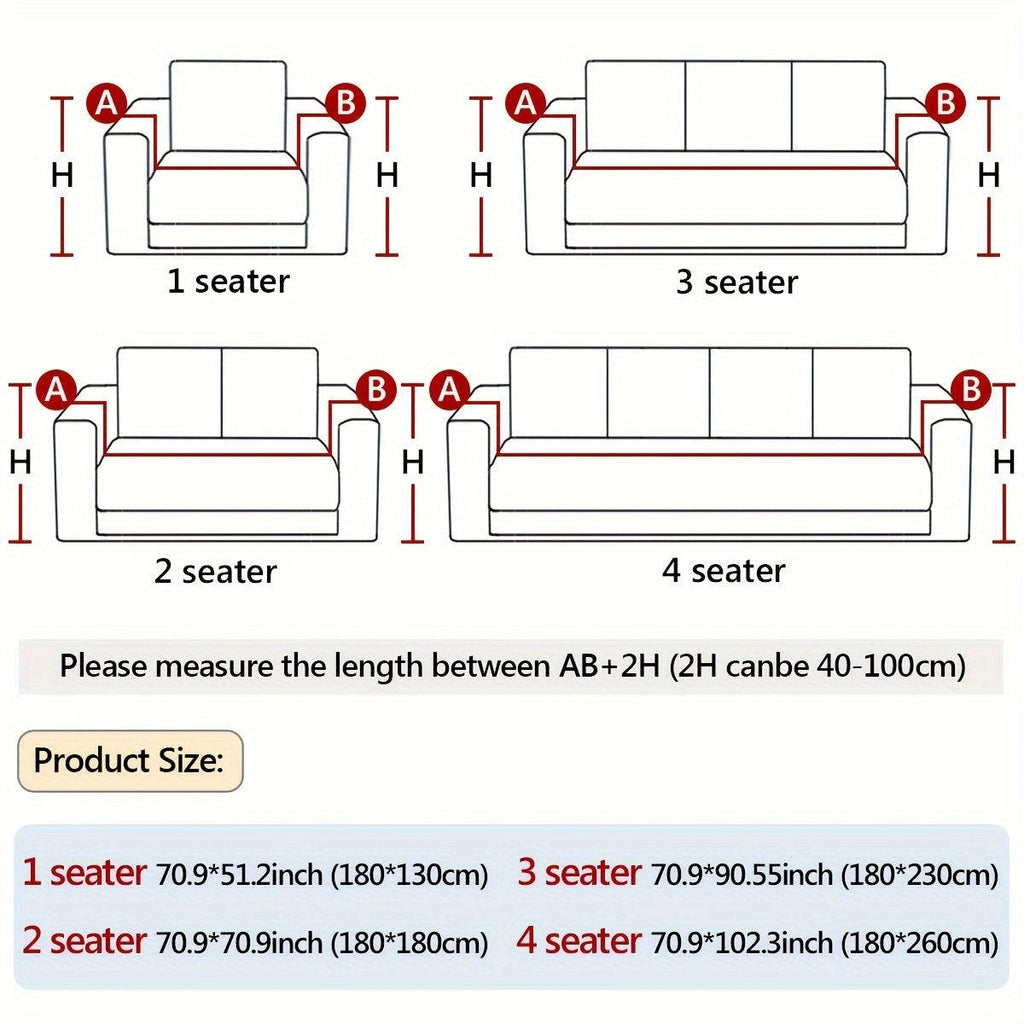 Versatile Chenille Sofa Cover - Pet-Friendly, Orange Dog Couch Cover
