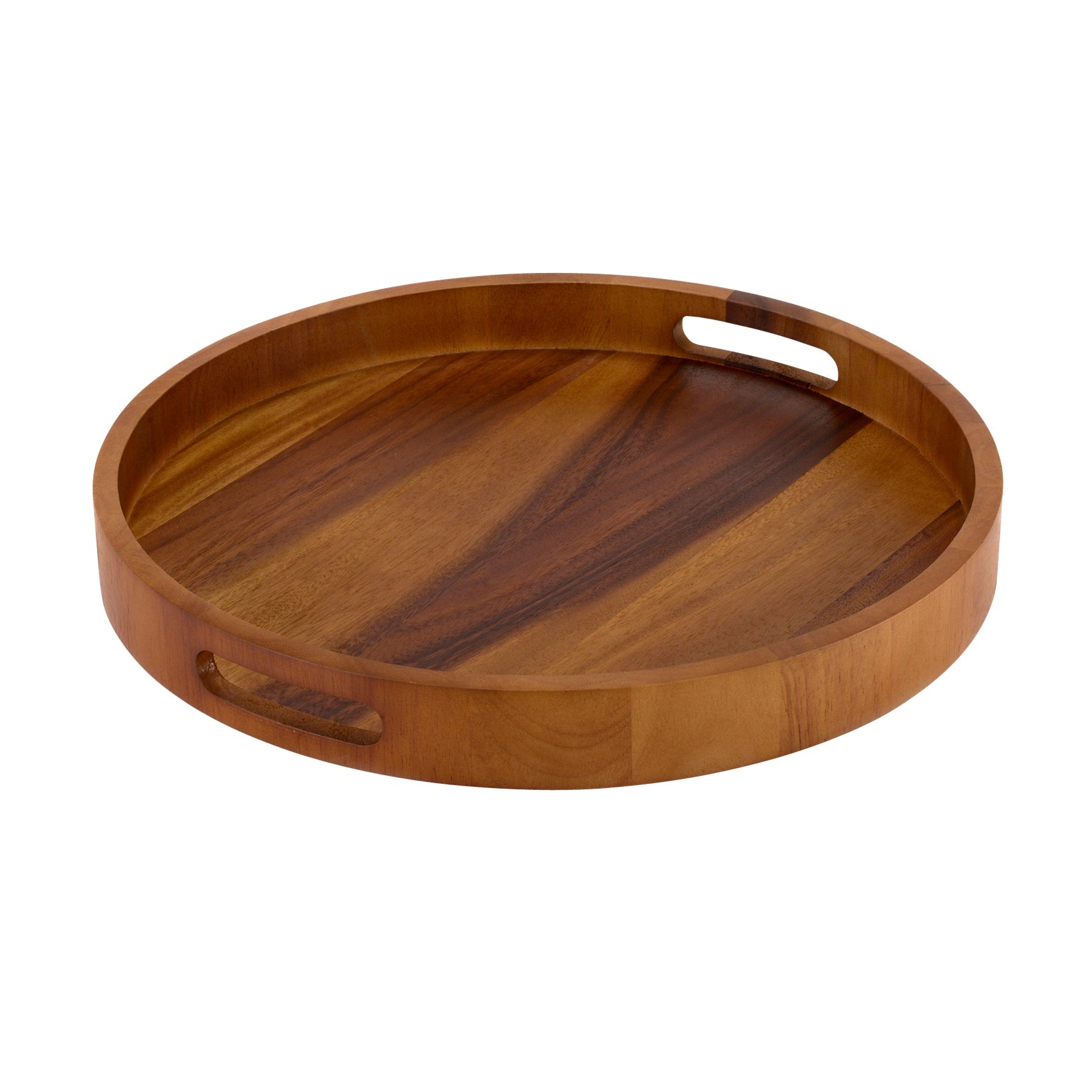 Round Serving Trays - Solid Bottom