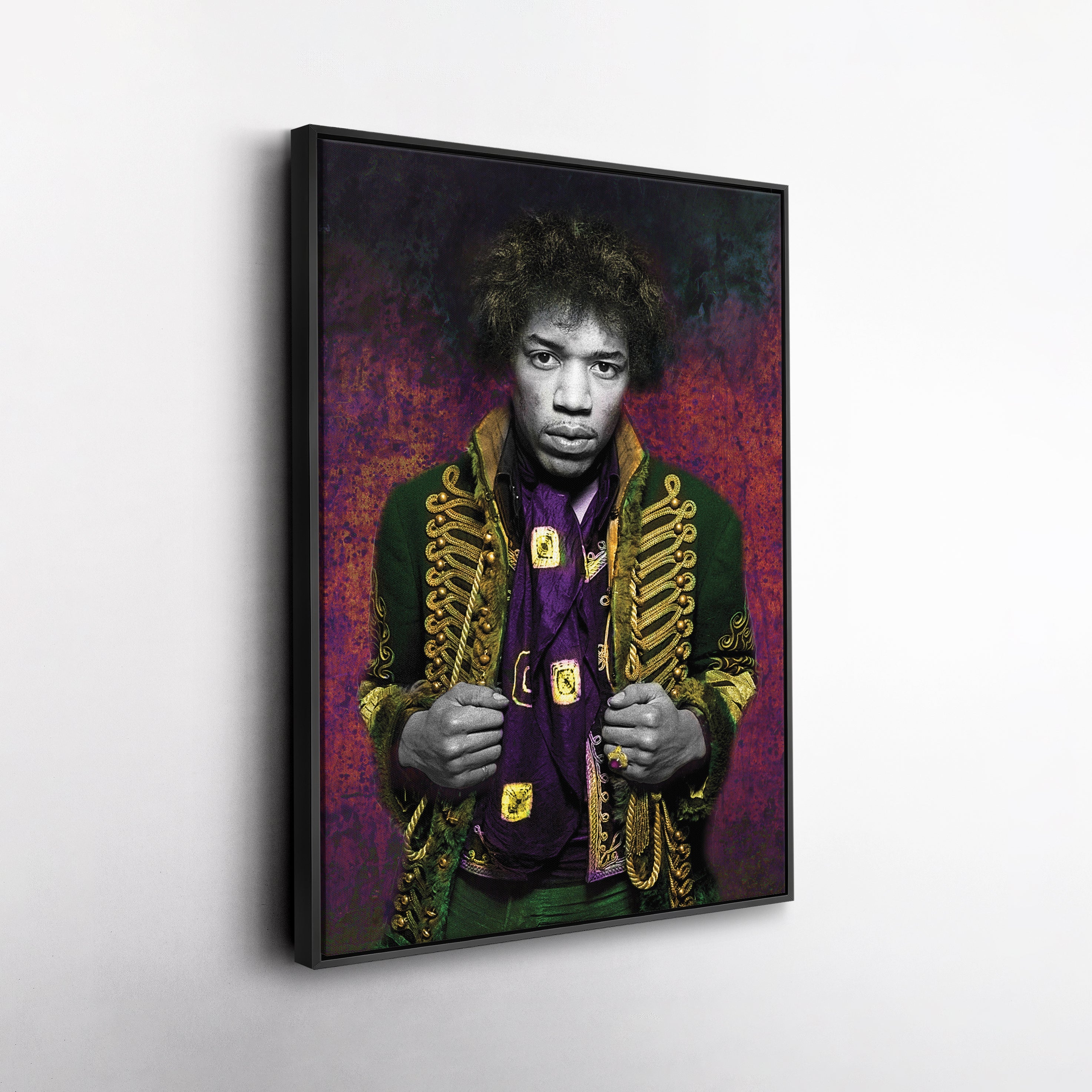 Jimi Hendrix Canvas Print – Guitarist & Singer Wall Art for Home Music Decor