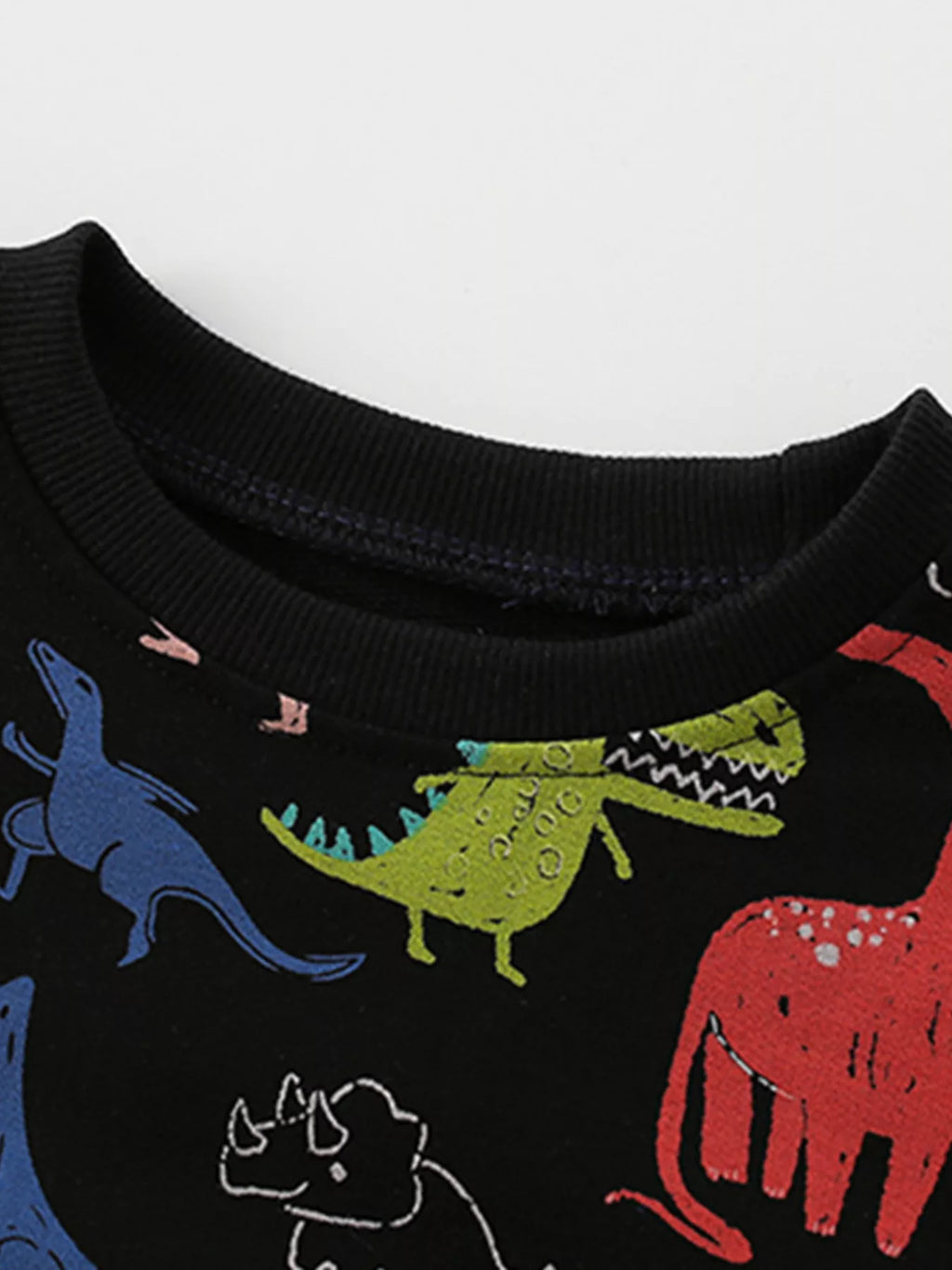 Toddler Boys Dinosaur Print Crew Neck Sweatshirt