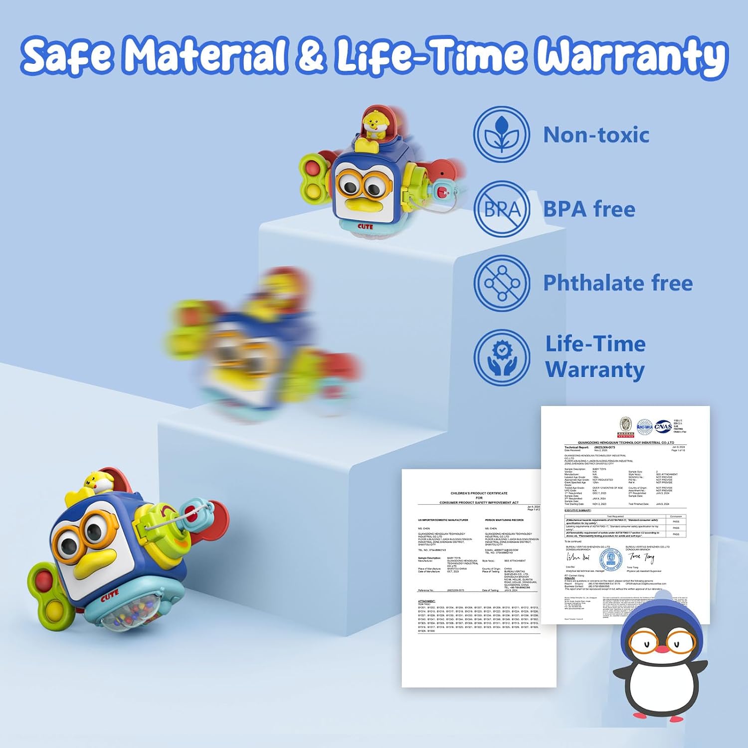 Montessori Toys for 1 Year Old,Sensory Toys for Toddlers 1-3,Baby Travel Activities Busy Board Cube,Fine Motor Skills Educational Toys,Birthday Gift for Kids Aged 6, 9, 10, 12, 18 Months