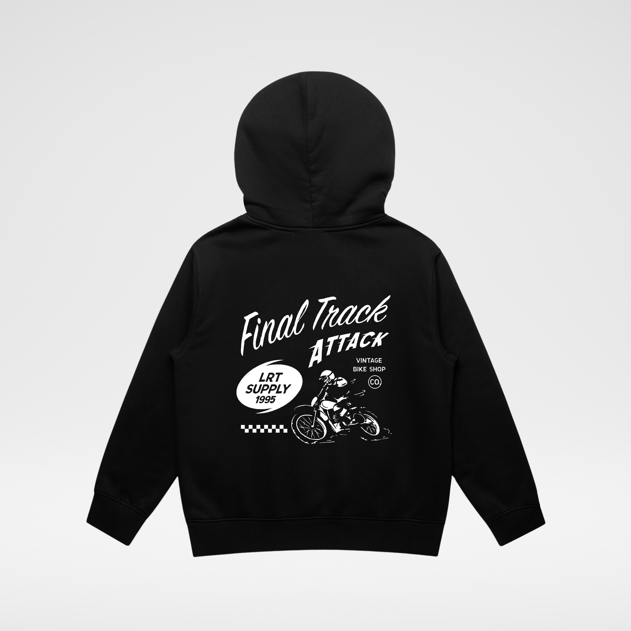 THE FINAL TRACK ATTACK HOODIE - RECYCLED BLACK