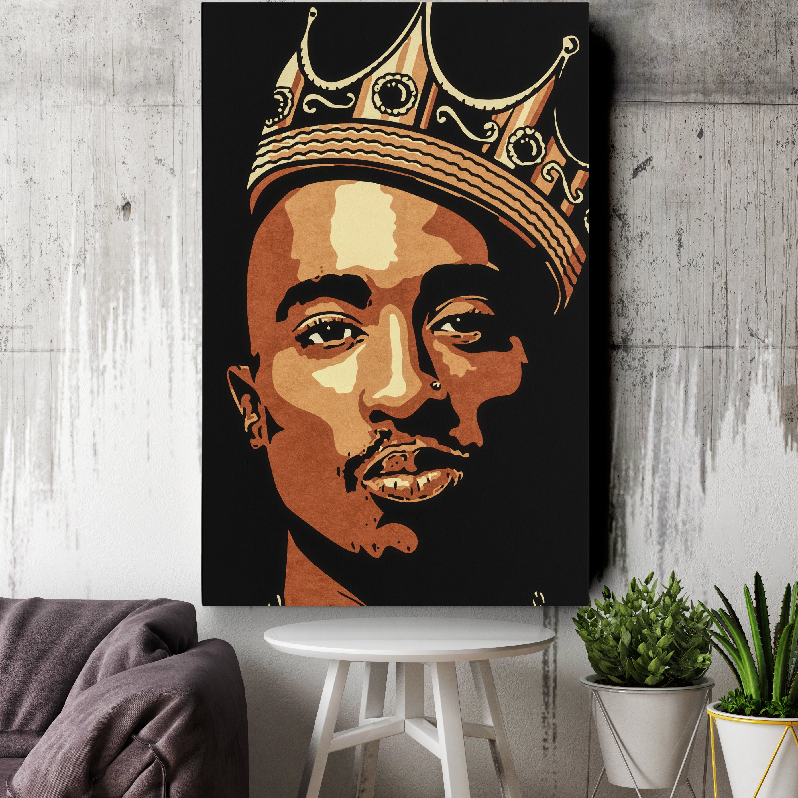 Tupac Canvas – Iconic Rap Wall Art for Music Lovers