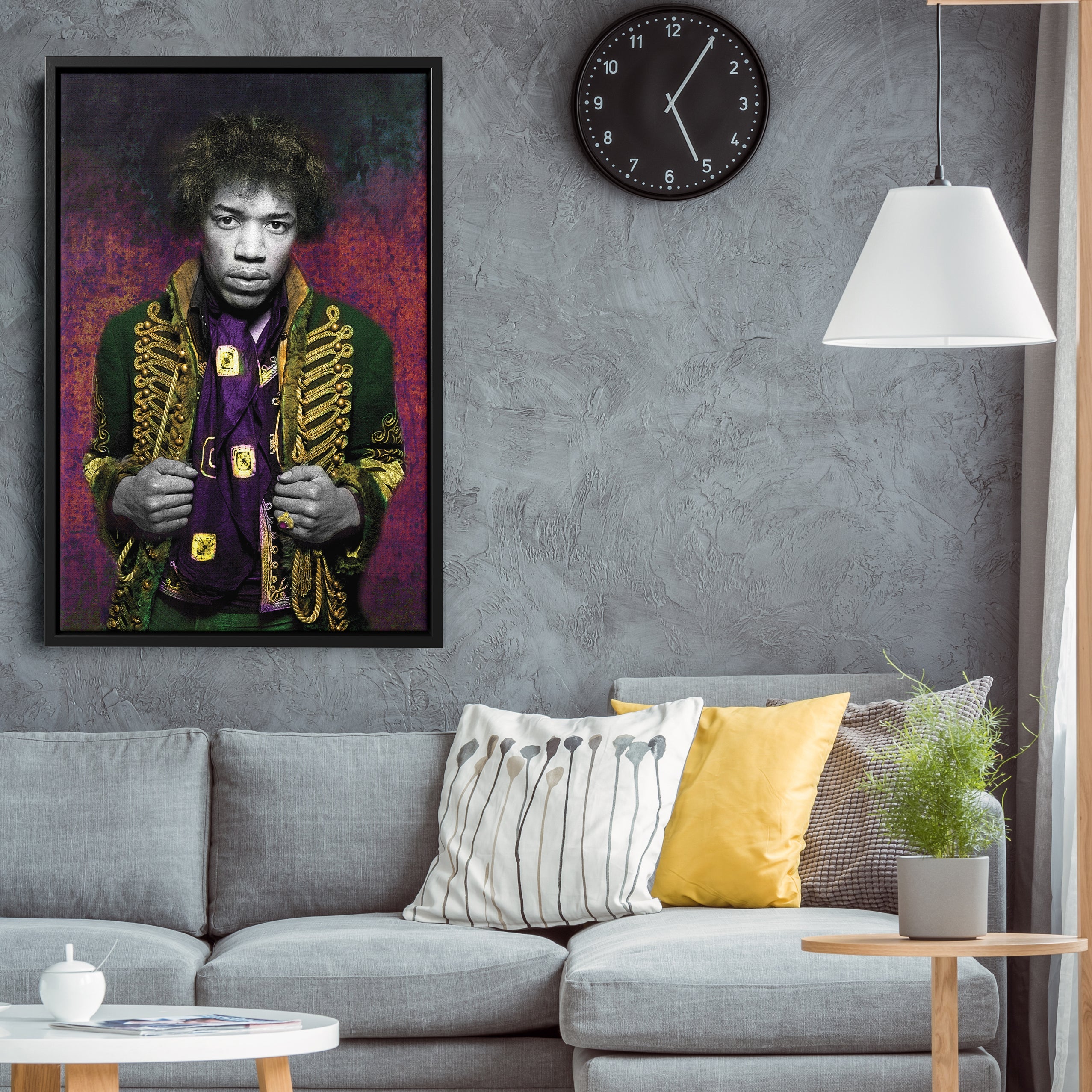 Jimi Hendrix Canvas Print – Guitarist & Singer Wall Art for Home Music Decor