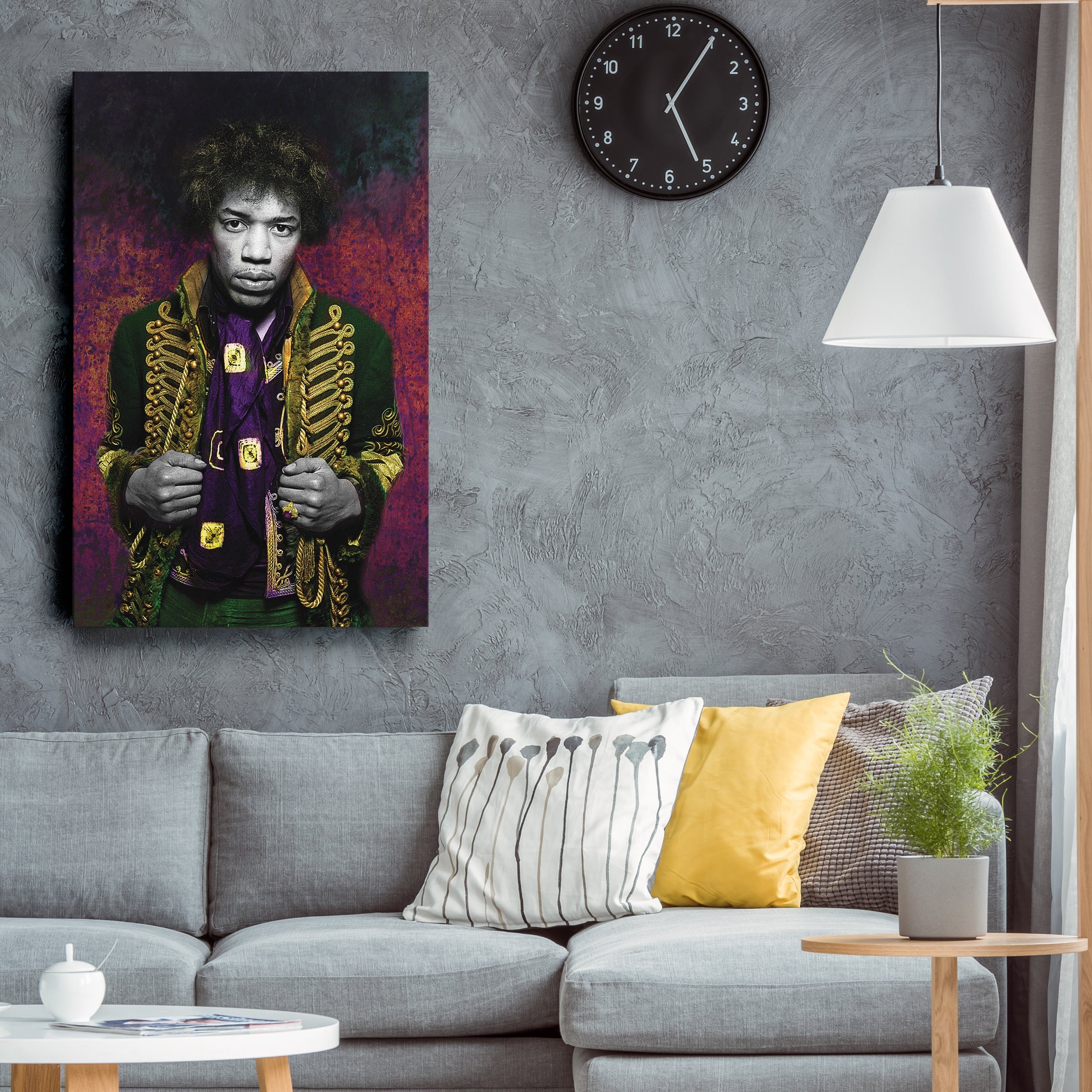 Jimi Hendrix Canvas Print – Guitarist & Singer Wall Art for Home Music Decor