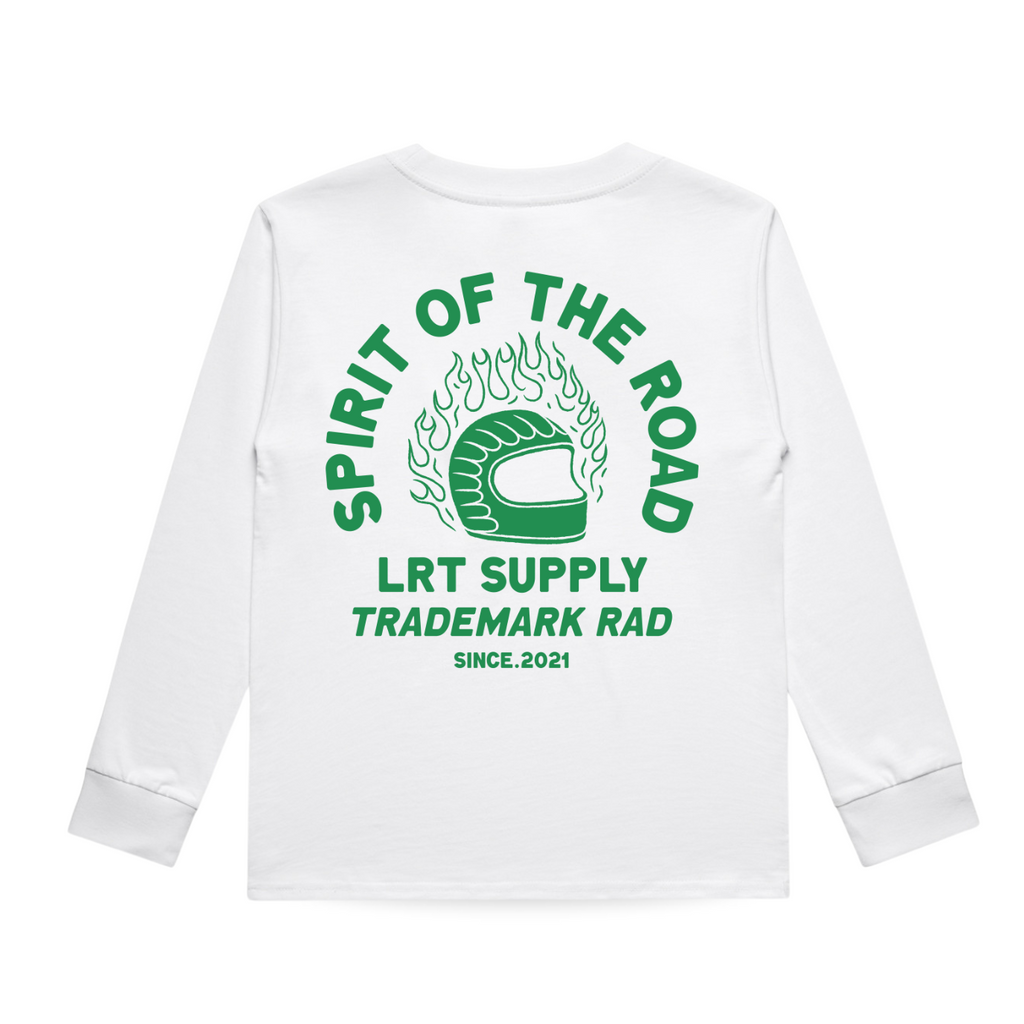 THE SPIRIT RIDER LONG SLEEVE TEE - WHITE