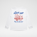 THE PEACE TRIP LONG SLEEVE TEE - WHITE