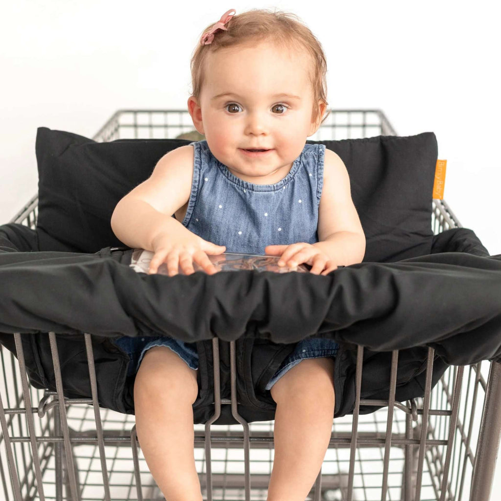 Baby Shopping Cart Cover | Black Fabric