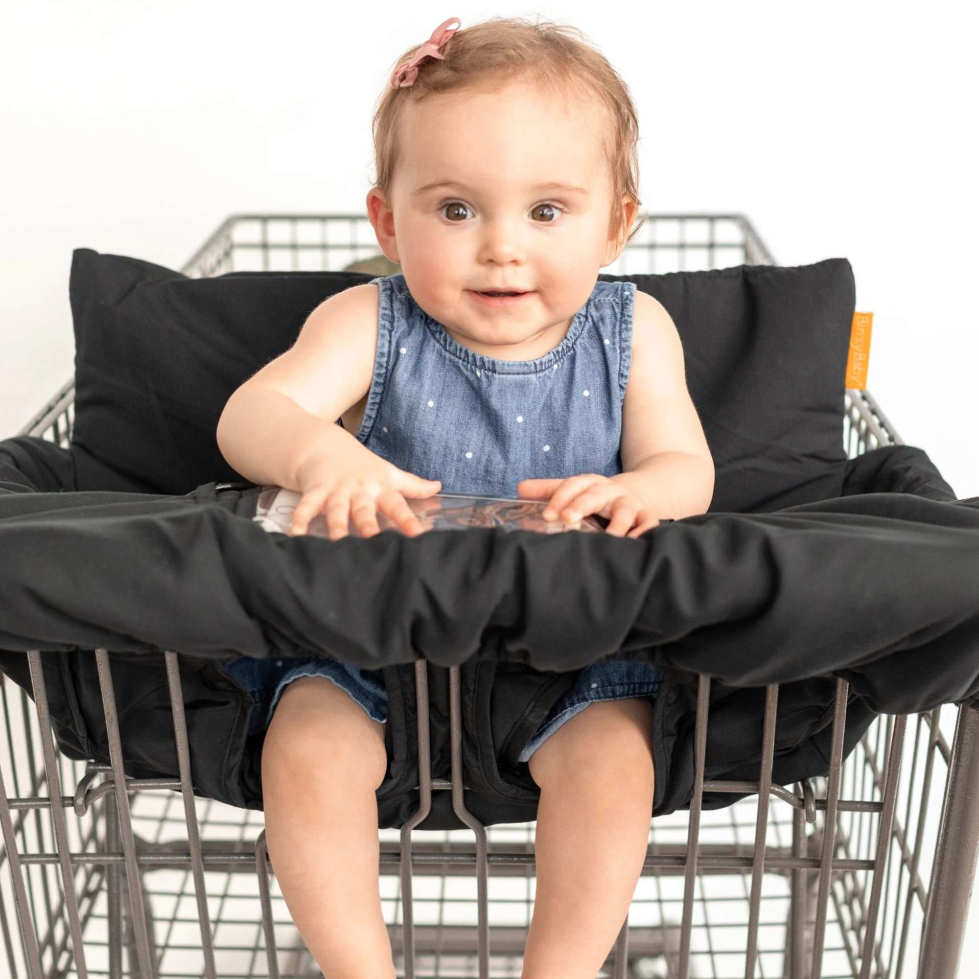 Baby Shopping Cart Cover | Black Fabric