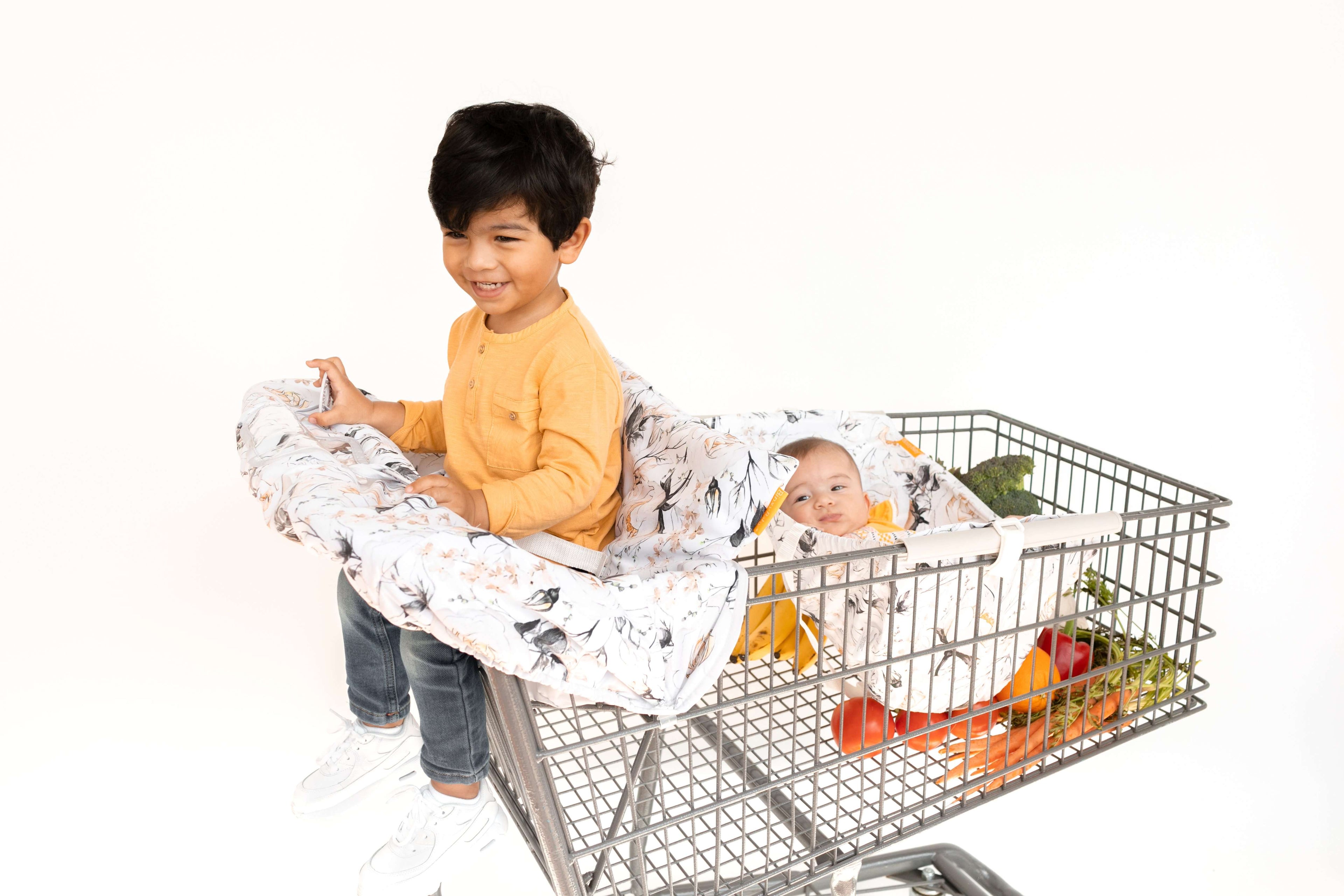 Baby Shopping Cart Cover | Coming Up Roses Beautiful Floral Print