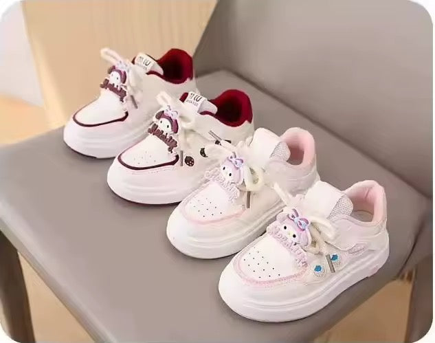 Girls PU Leather Sneakers - Anti-Slip Casual Sport Shoes | AURORE LUXURE