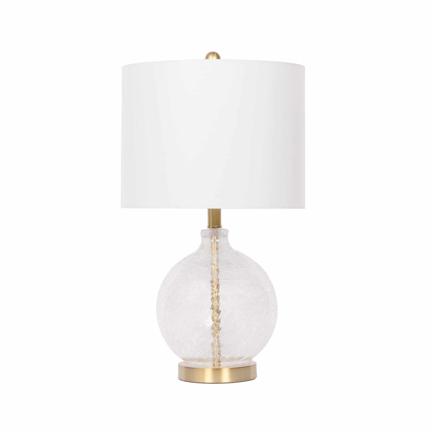 Ciel Contemporary Glass Textured Table Lamp