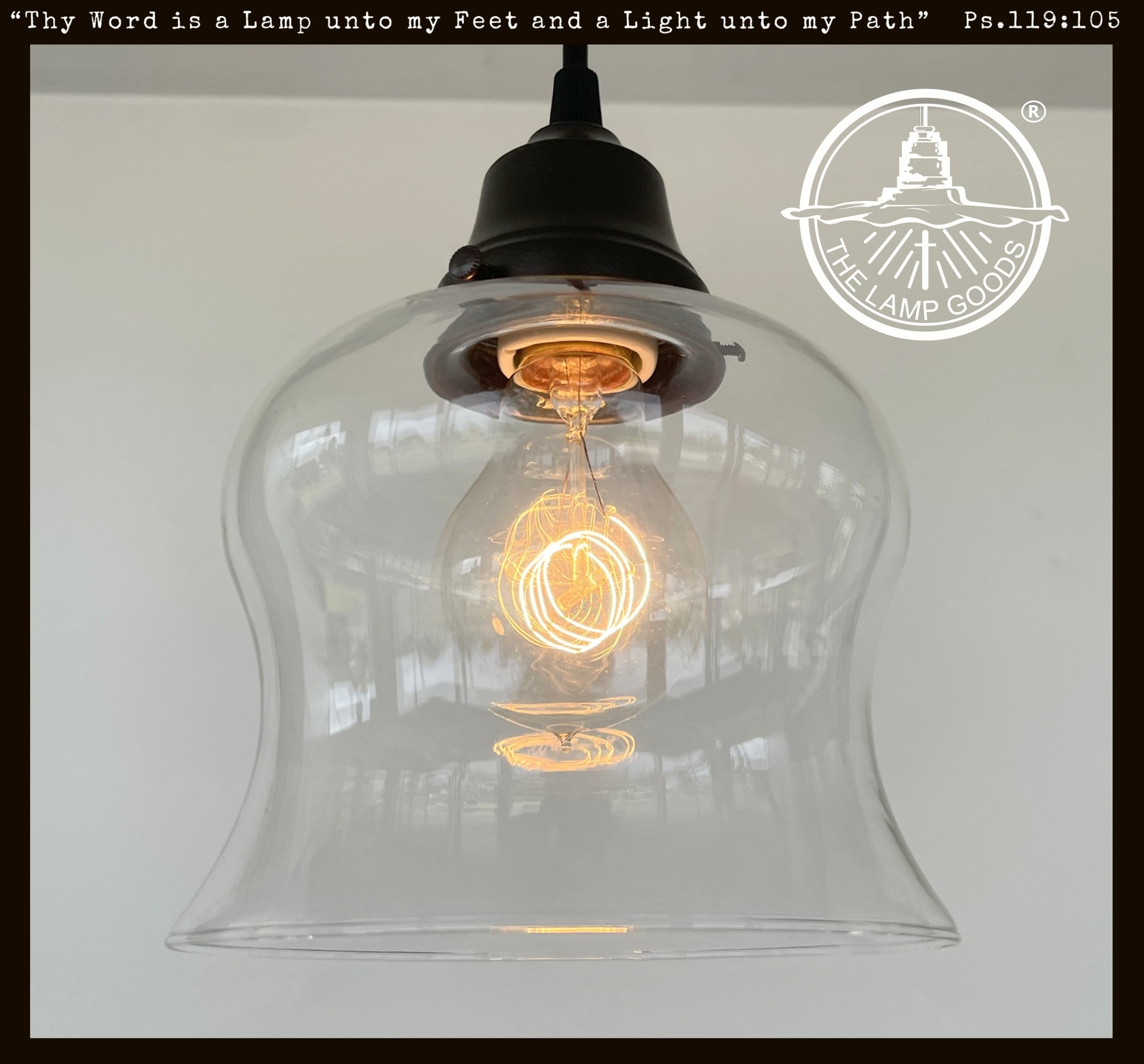 BELL Clear Glass Pendant Light