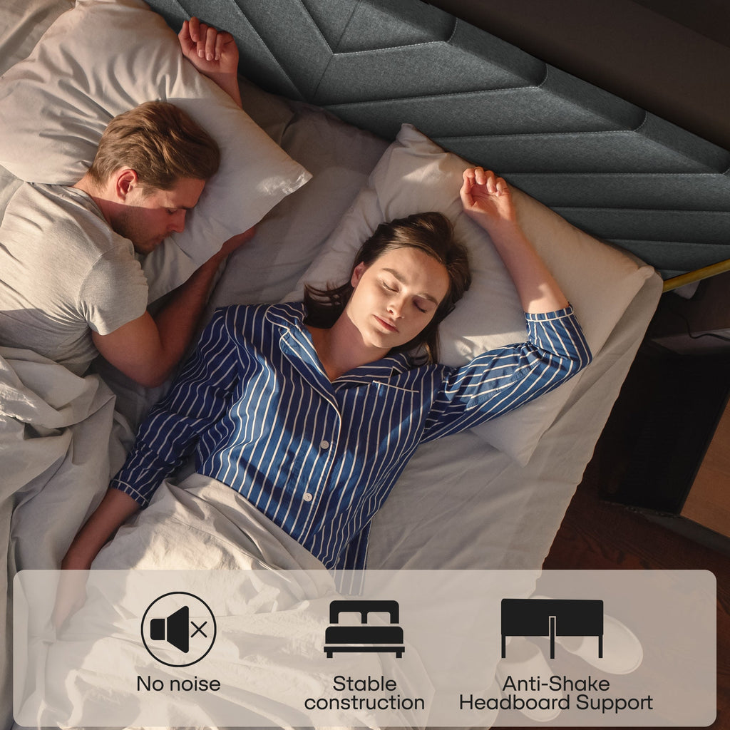 Acacia Astoria Upholstered Solid Wood Bed Frame for Elegant Bedrooms