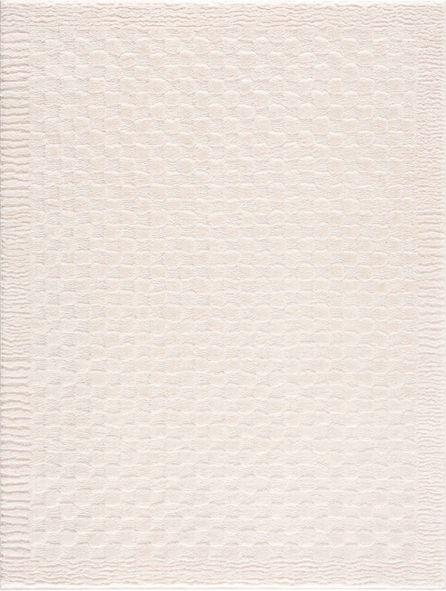 Leryn Ivory Checkered Area Rug