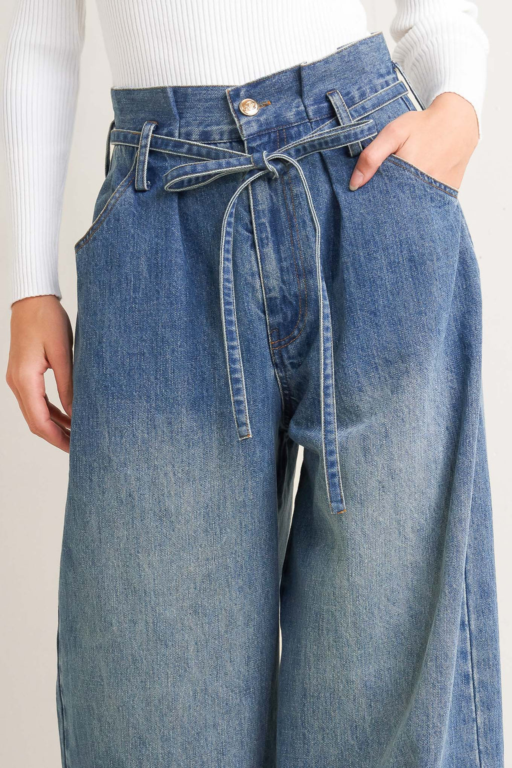 EVERYDAY CINCH DENIM PANTS