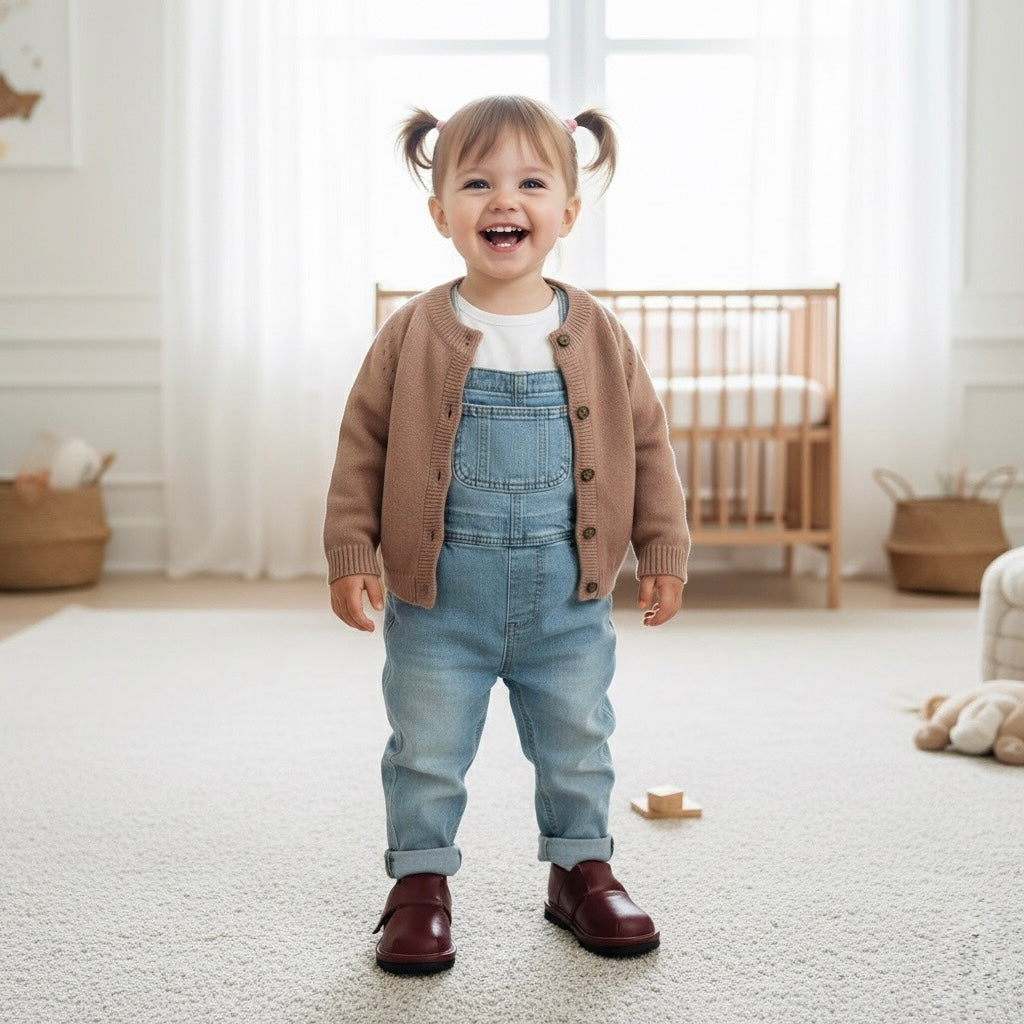 Toddler Slip-On Shoes | Velcro Closure Dress Shoe for Kids