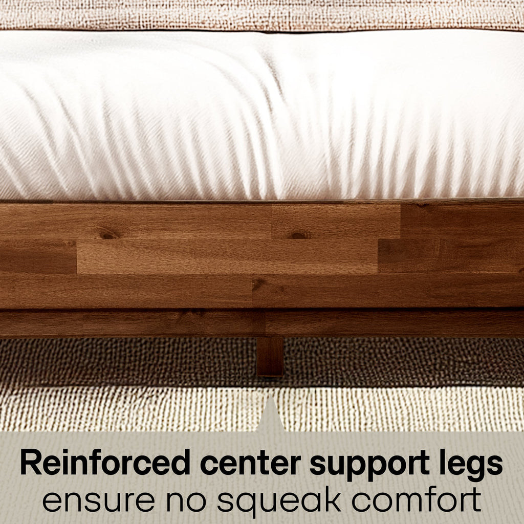 Acacia Solid Wood Bed Frame - Aurora Style for a Stylish Bedroom