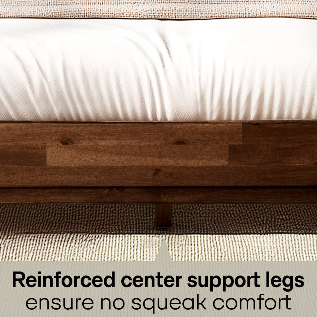 Acacia Solid Wood Bed Frame - Aurora Style for a Stylish Bedroom