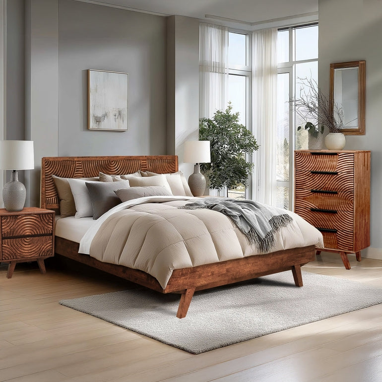 Acacia Harmony Dresser with 5 Drawers for Stylish Storage Solutions