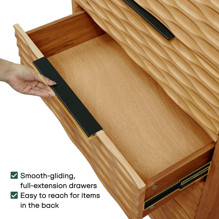 Acacia Elara Dresser with 5 Drawers for Stylish Storage Solutions