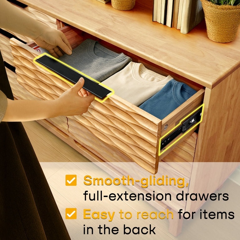 Acacia Elara Dresser with 6 Drawers for Stylish Storage Solutions