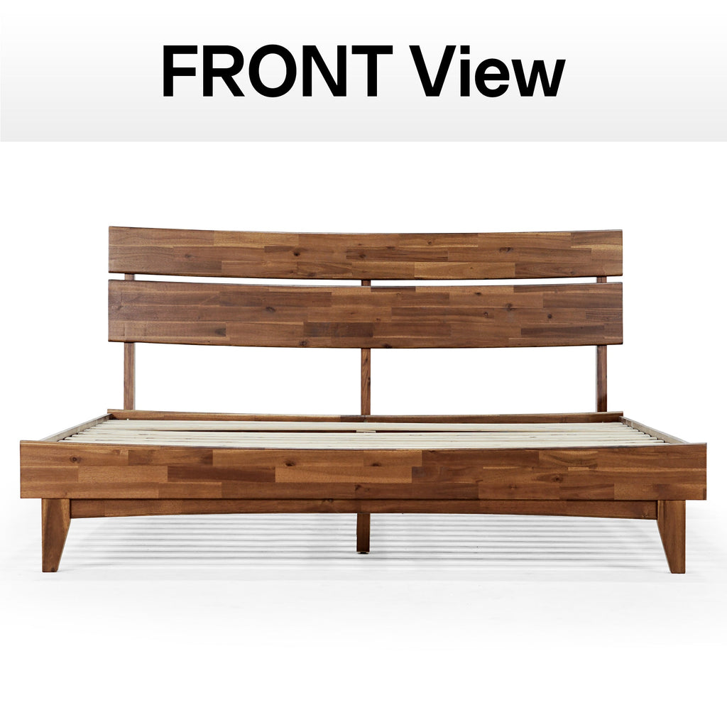 Acacia Solid Wood Bed Frame - Aurora Style for a Stylish Bedroom