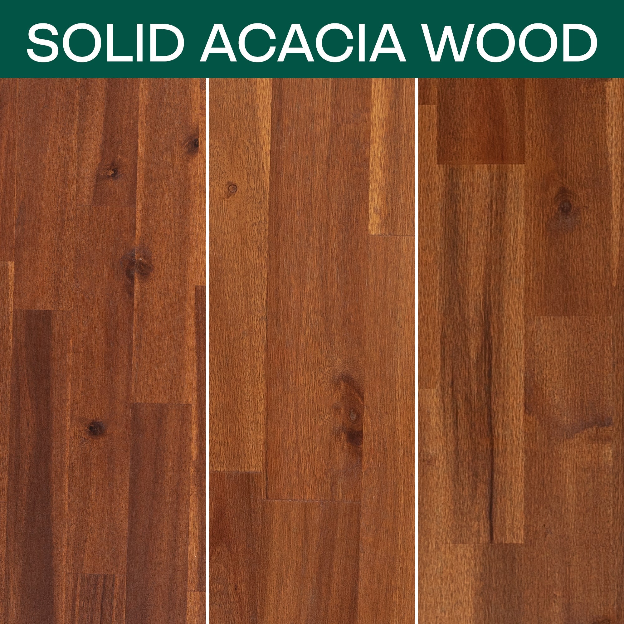 Acacia Callisto Solid Wood Bed Frame and Nightstand Set for a Stylish Bedroom