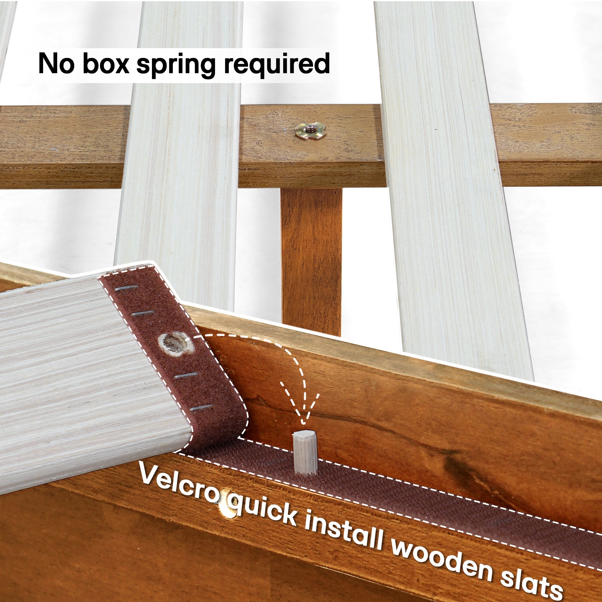 Acacia Solid Wood Bed Frame - Aurora Style for a Stylish Bedroom