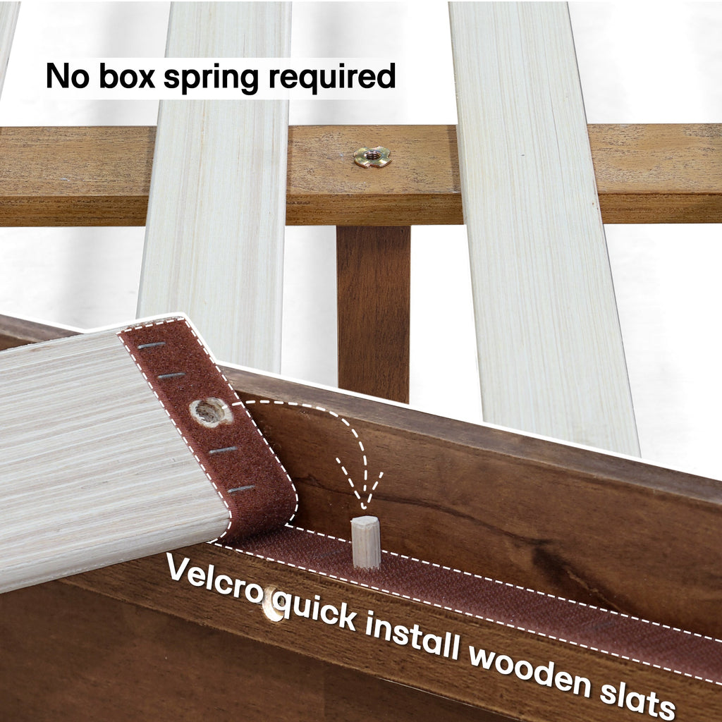 Acacia Solid Wood Bed Frame - Aurora Style for a Stylish Bedroom