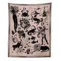 DecorBites™ Constellation Tarot Boho Tapestry Wall Hanging Trippy Sun Moon Decor