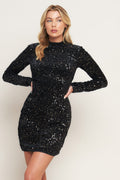 WHIMS OF FATE SEQUIN MINI DRESS
