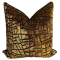 Amber Mosaic Velvet Pillow