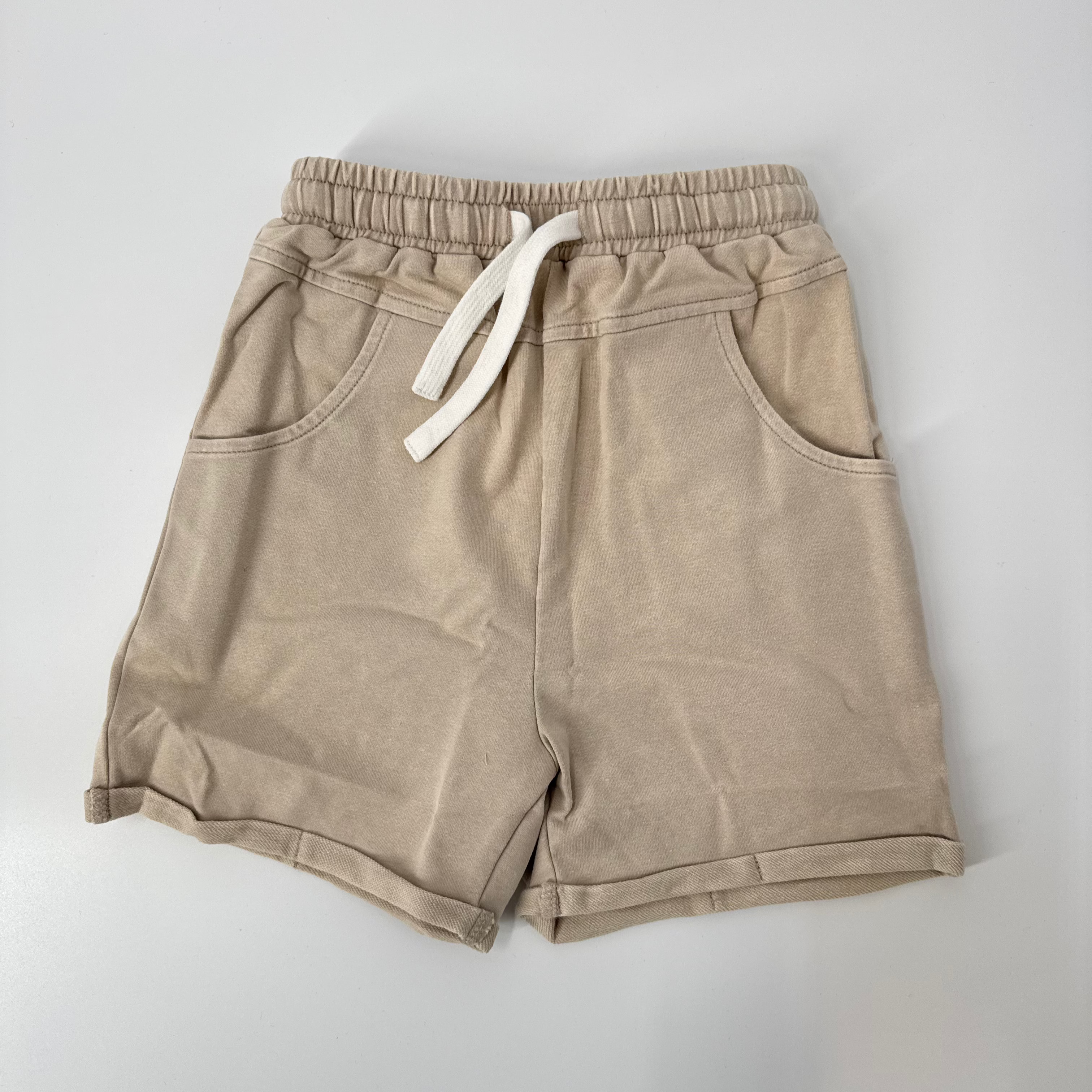 VINTAGE WASH SHORTS - KHAKI