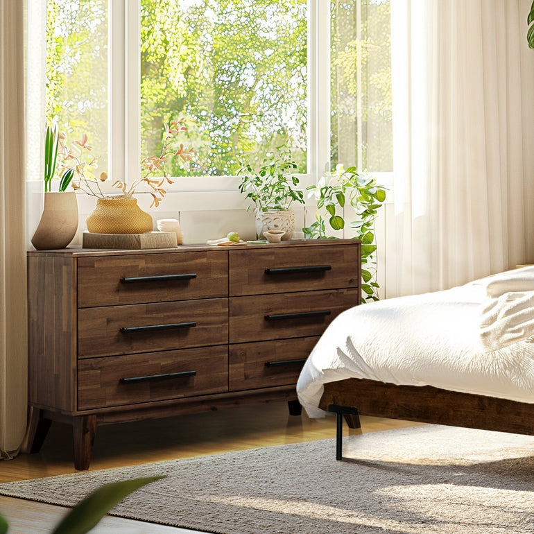 Acacia Legacy Solid Wood Dresser for Timeless Elegance and Durability
