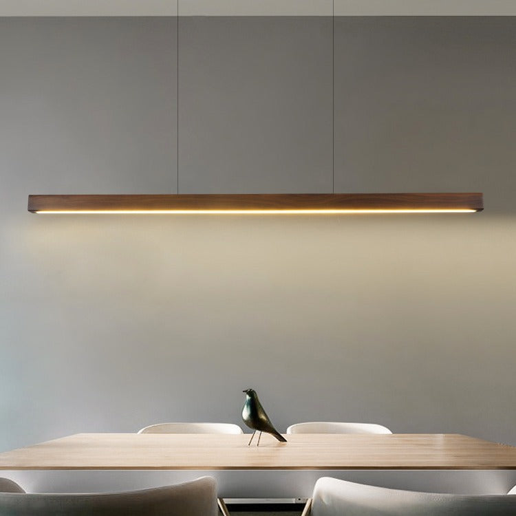 LINDÖ Wood Dimmable Linear Pendant Light | 3CARATS