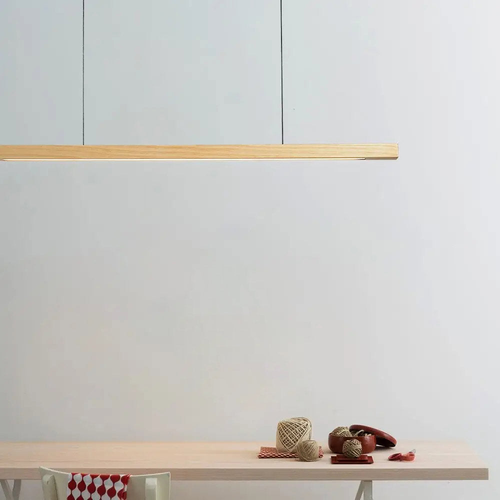LINDÖ Wood Dimmable Linear Pendant Light | 3CARATS